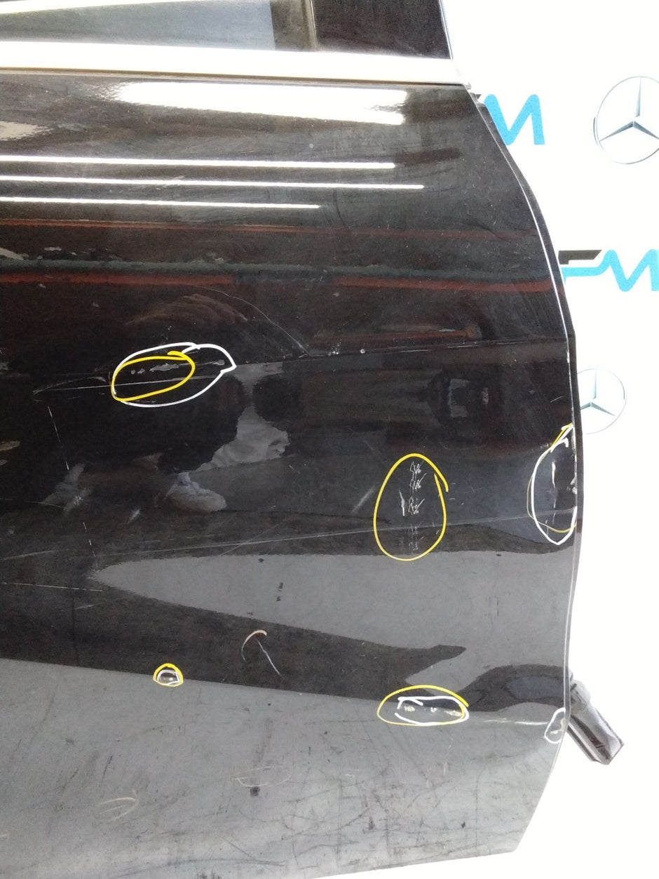 MERCEDES BENZ  A-CLASS W176 DRIVER SIDE REAR DOOR O/S/R COMPLETE BLACK FMD93
