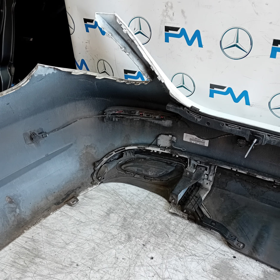 MERCEDES BENZ E-CLASS W213 SLN REAR BUMPER A2138850022 2016 WHITE FMX171