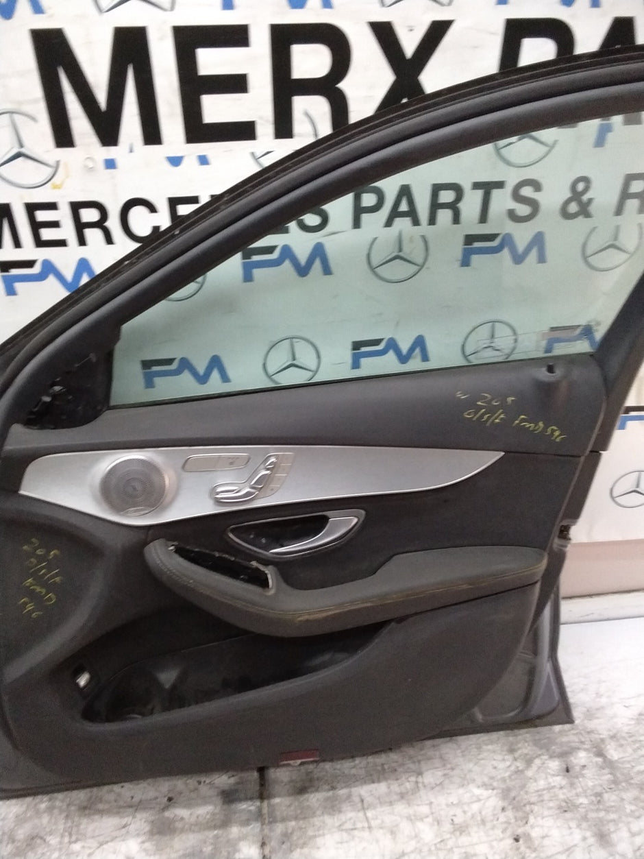 MERCEDES C-CLASS W205 SLN DRIVER FRONT DOOR OSF GREY COMPLETE 2014-21 FMD546
