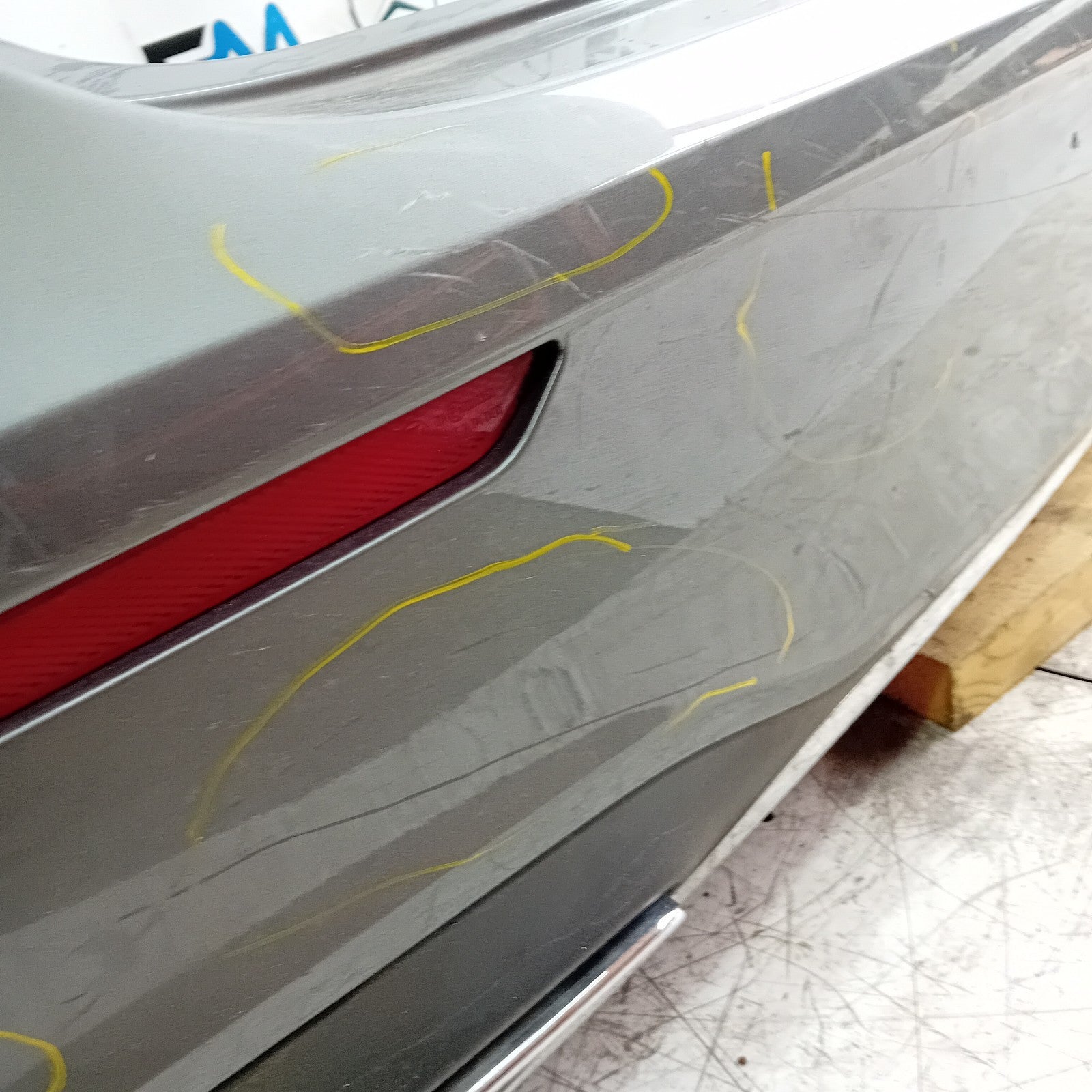 MERCEDES BENZ  A-CLASS W177 REAR BUMPER A1778804701 GREY 2018 COMPLETE FMX3