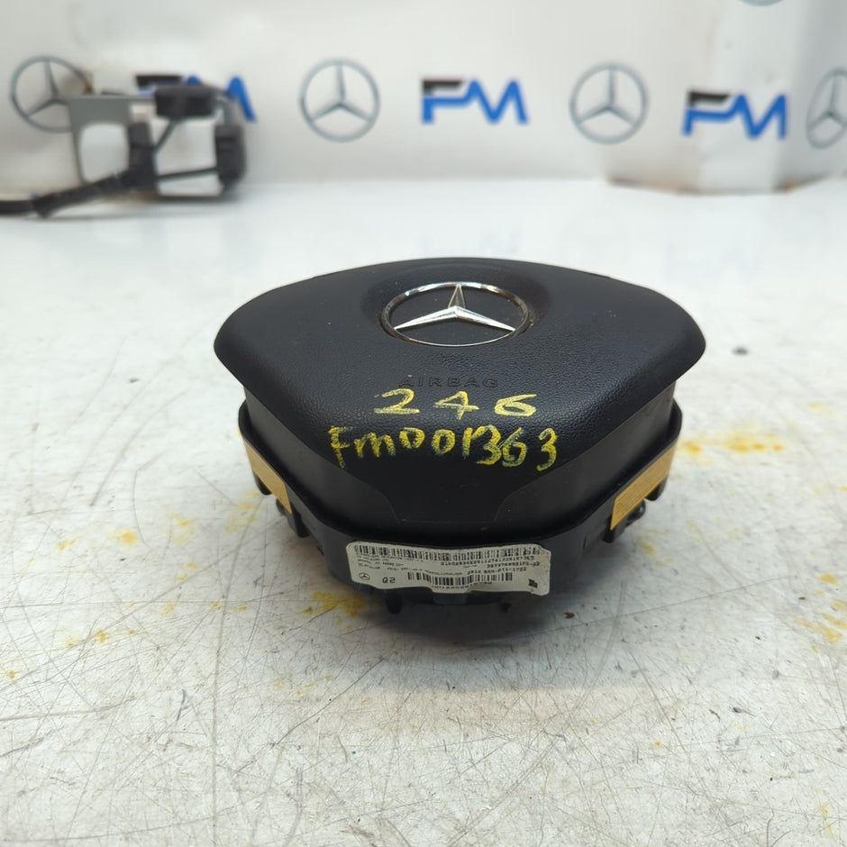 MERCEDES B-CLASS W246 STEERING WHEEL AIRBAG DRIVER OS RIGHT Q02 FM001363