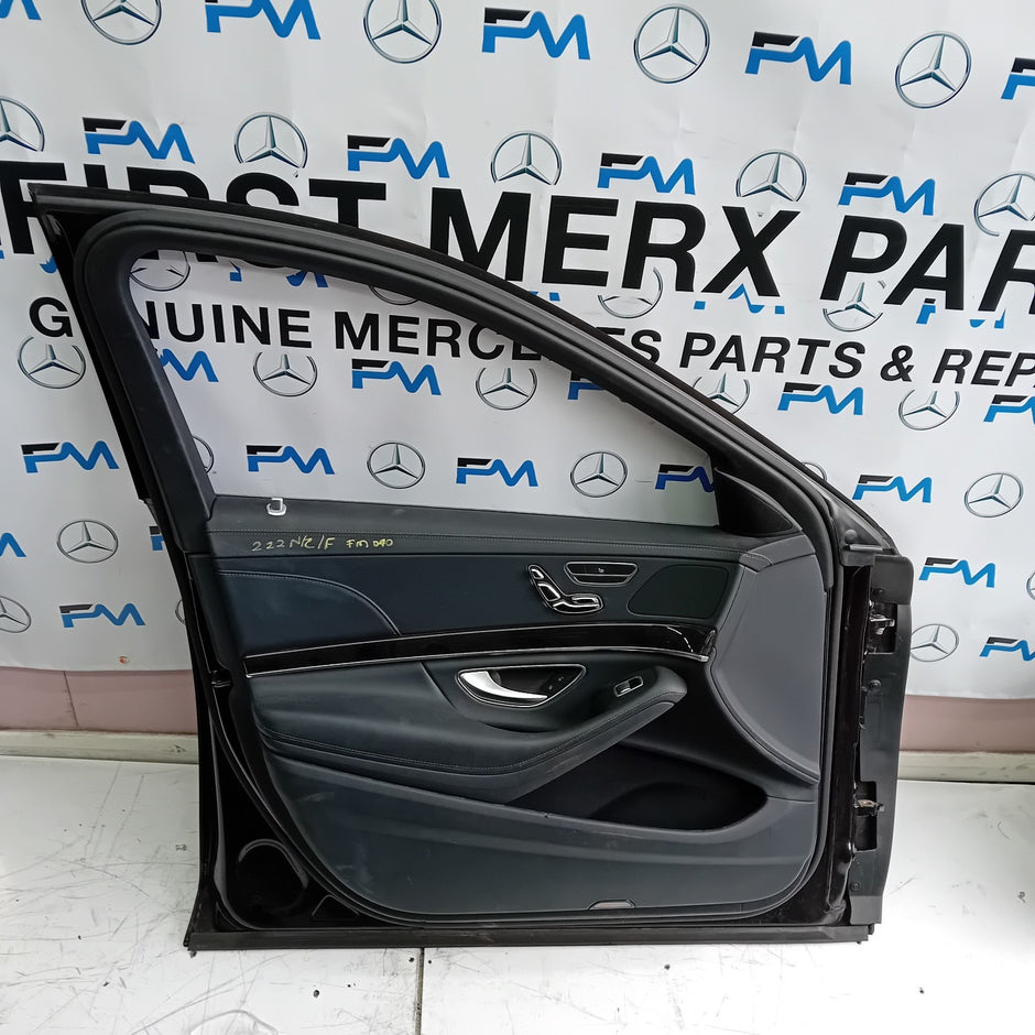 MERCEDES BENZ S-CLASS W222 PASSENGER SIDE FRONT DOOR N/S/F COMPLETE BROWN FMD40