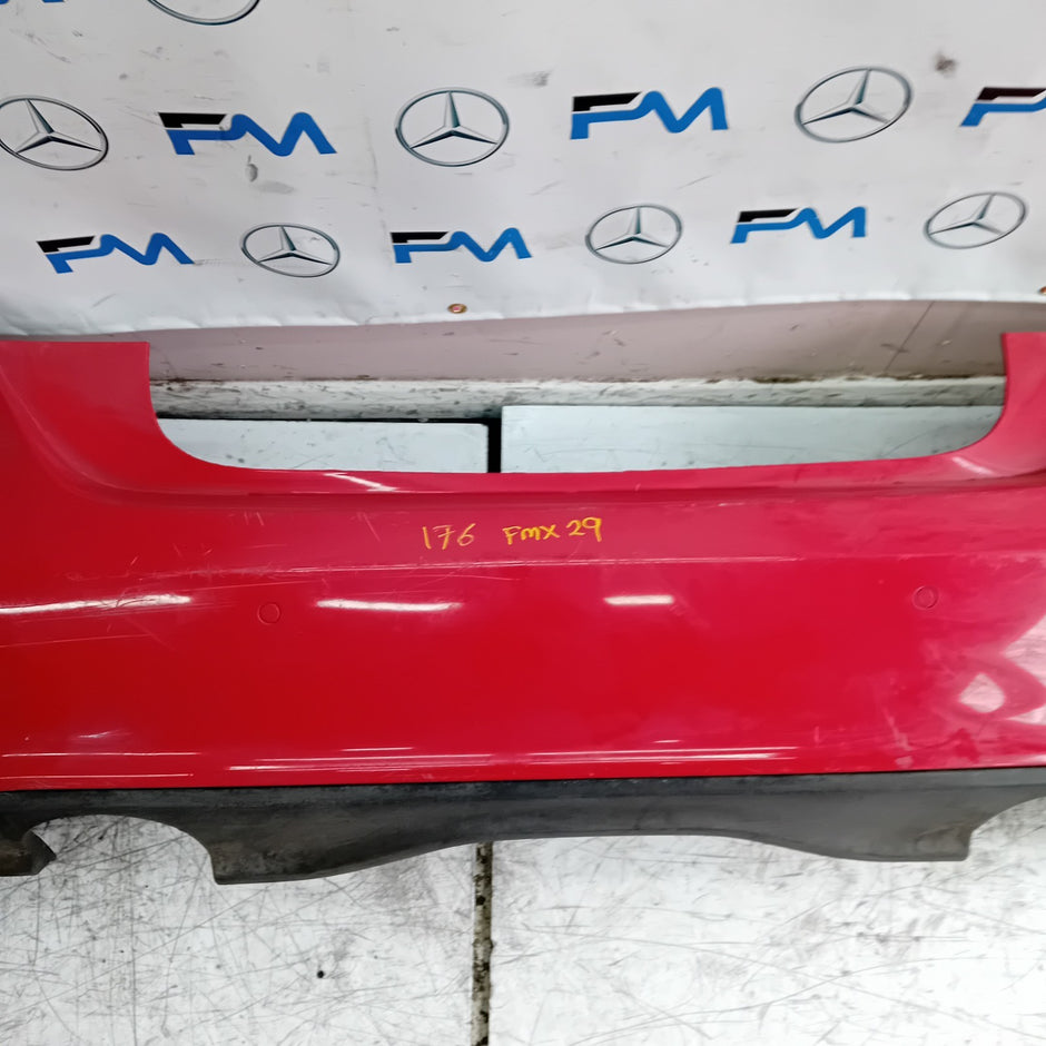 MERCEDES BENZ A-CLASS W176 REAR BUMPER 2012-18 A1768850125 RED  FMX29
