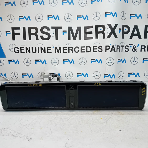 MERCEDES S-CLASS W222 DISPLAY SCREEN A2229007611 A2229005712 2016 FM001159
