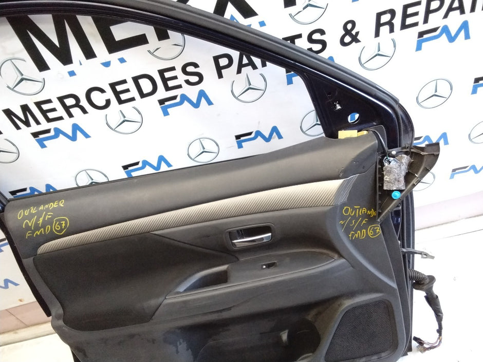 MITSUBISH OUTLANDER PASSENGER SIDE FRONT DOOR N/S/F COMPLETE BLUE FMD67