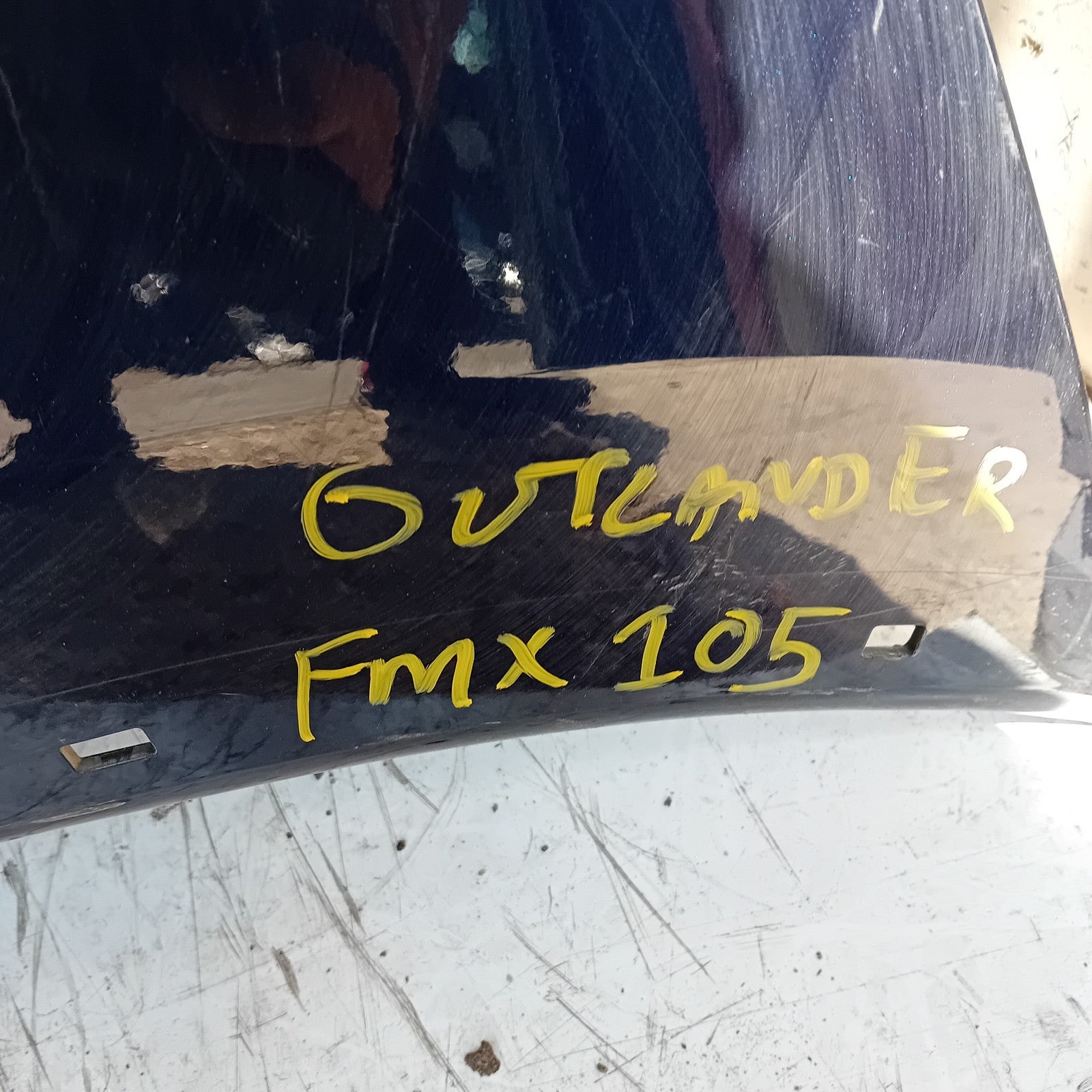 MITSUBISHI OUTLANDER MK3 REAR BUMPER BLUE 2013 COMPLETE FMX105