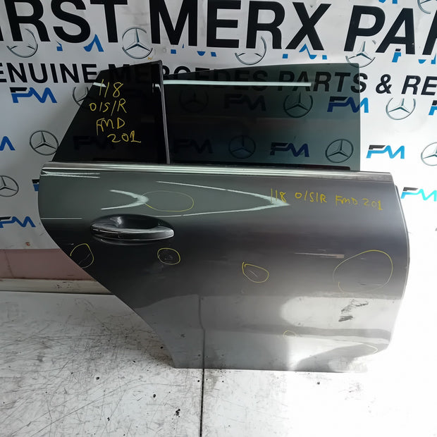 MERCEDES BENZ CLA C118 DRIVER REAR DOOR OSR GREY 2019 ON COMPLETE FMD201