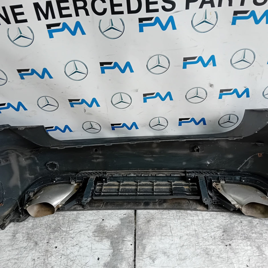 MERCEDES BENZ  A-CLASS W176 REAR BUMPER A1768854225 2016 BLACK COMPLETE FMX19