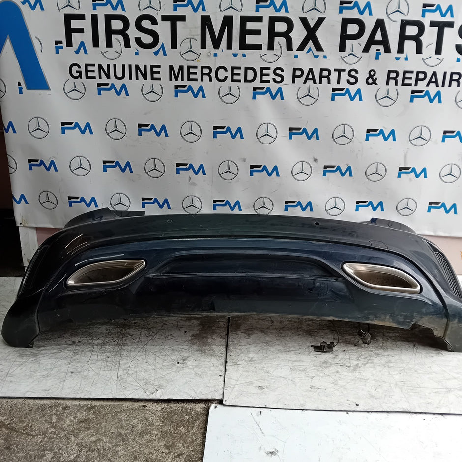 MERCEDES BENZ  A-CLASS W176 REAR BUMPER A1768803400 2016 BLACK COMPLETE FMX20