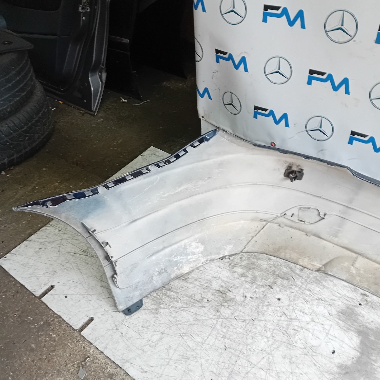 MERCEDES BENZ C-CLASS W204 REAR BUMPER BLUE 2011 A2048850025 FMX132