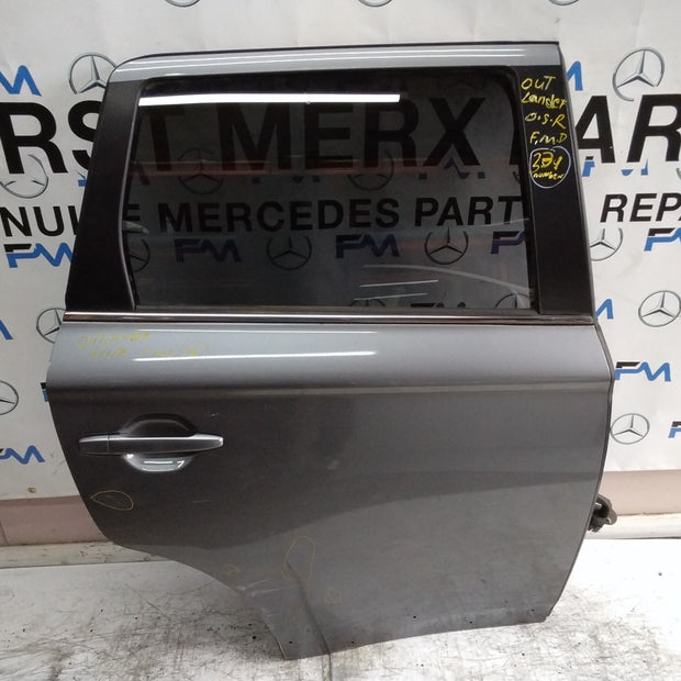 MITSUBISHI OUTLANDER MK3 DRIVER REAR DOOR OSR GREY 2013 COMPLETE FMD331