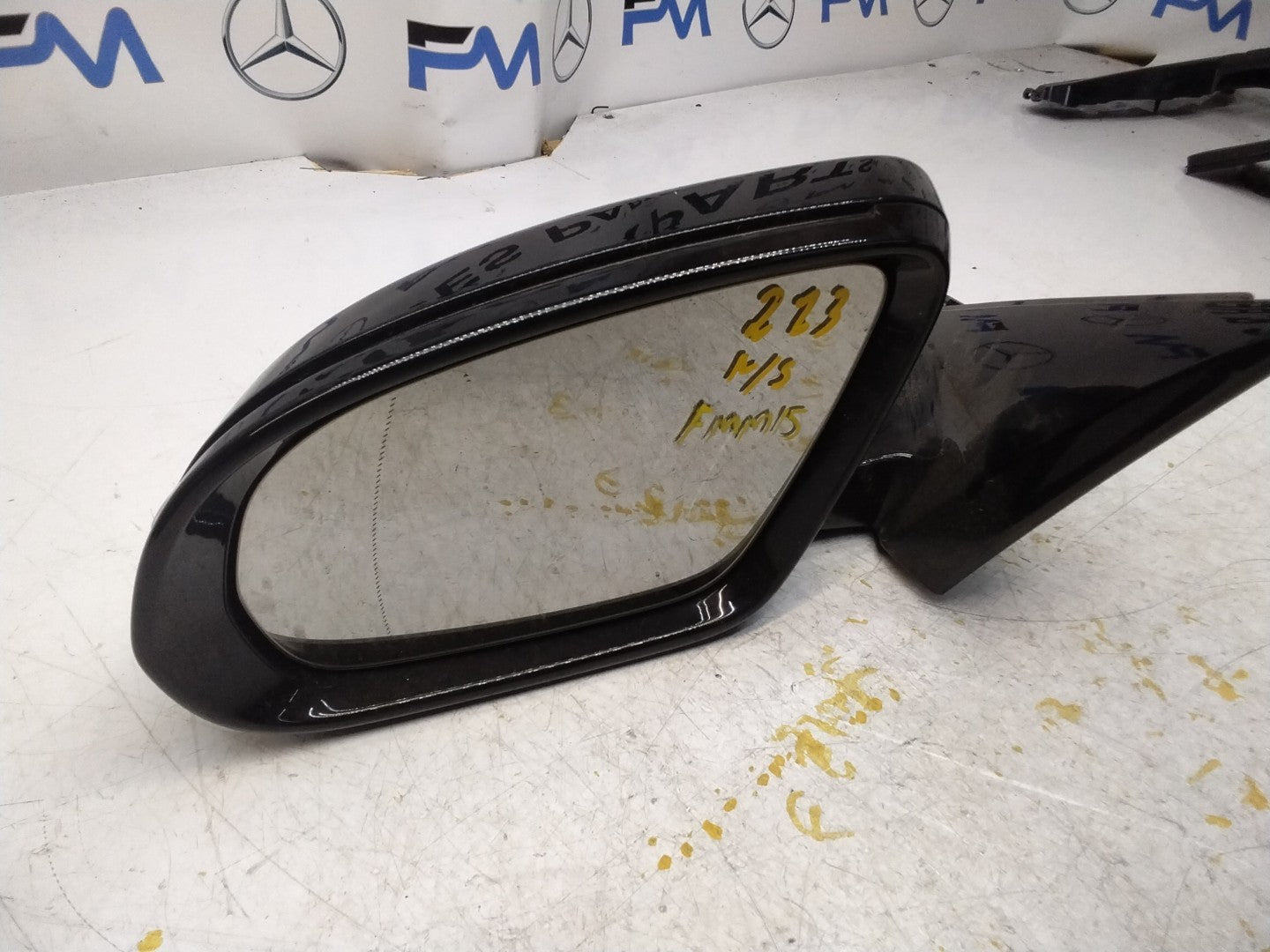 MERCEDES E-CLASS 2016 On W213 PASSENGER SIDE WING MIRROR A2138102500 BLACK FMM15