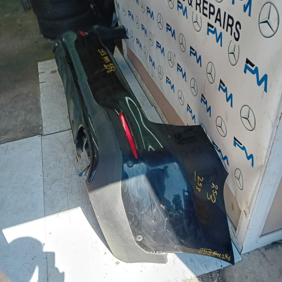 MERCEDES BENZ GLC W253 REAR BUMPER A2538850200 2016 BLACK COMPLETE FMX156