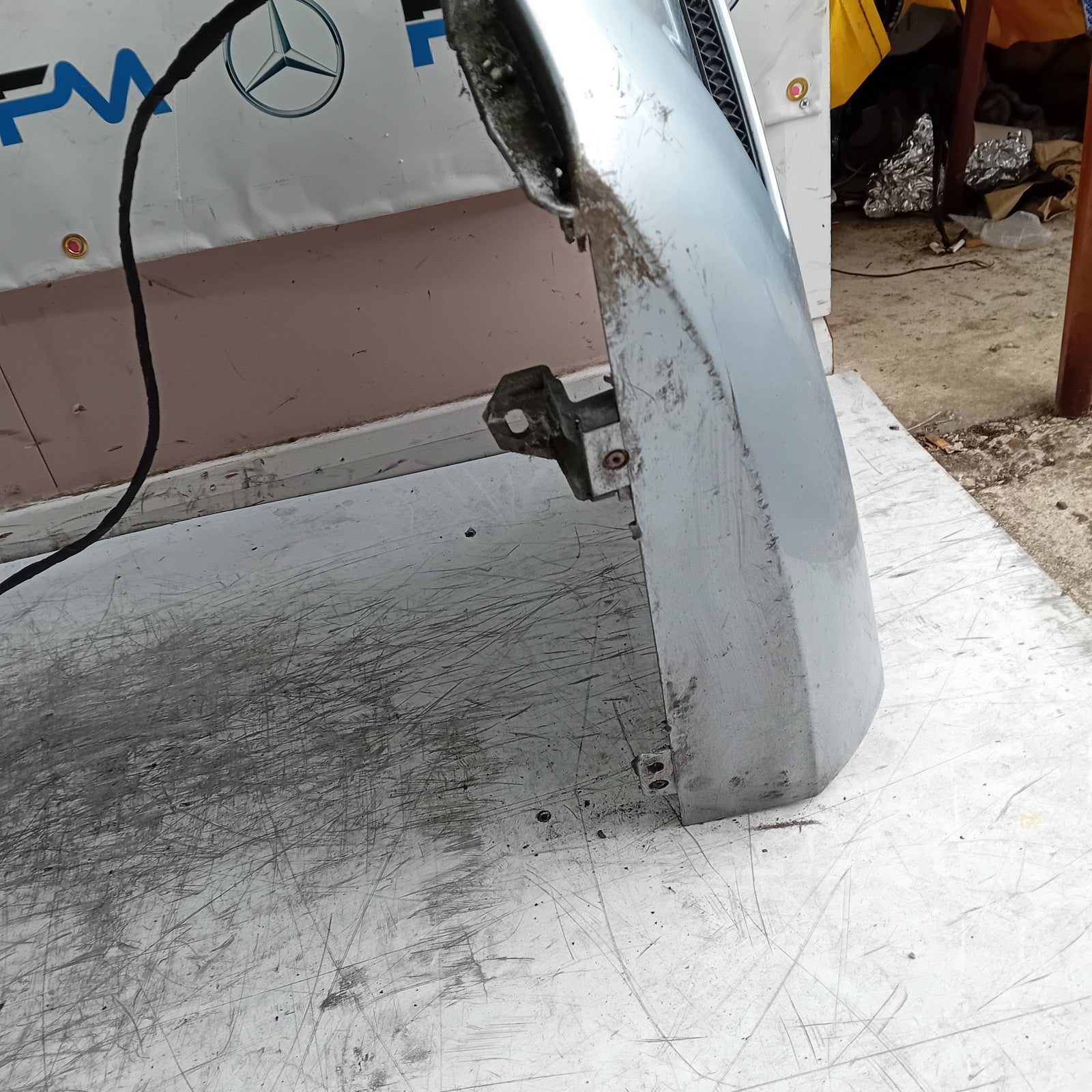 MERCEDES BENZ C-CLASS W205 REAR BUMPER 2015 SILVER A2058555738 FMX51