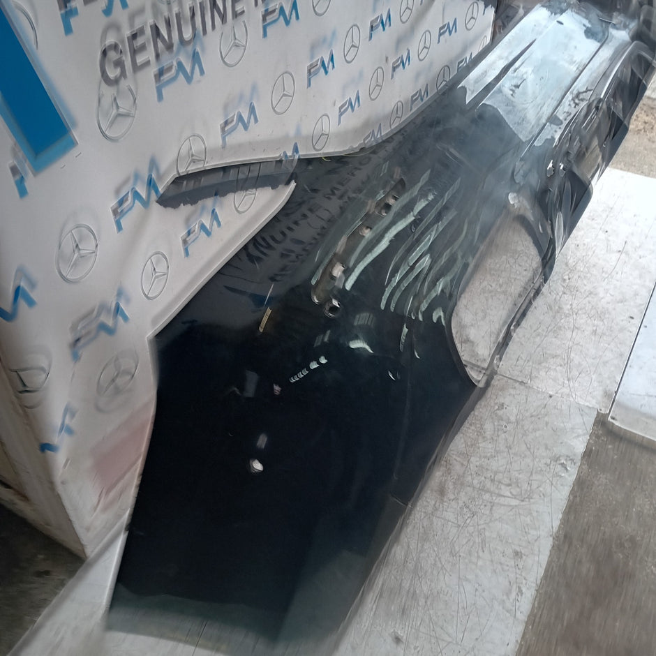 MERCEDES E-CLASS W213 SALOON REAR BUMPER BLACK 2016 A2138850001 FMX78 (DAMAGE)
