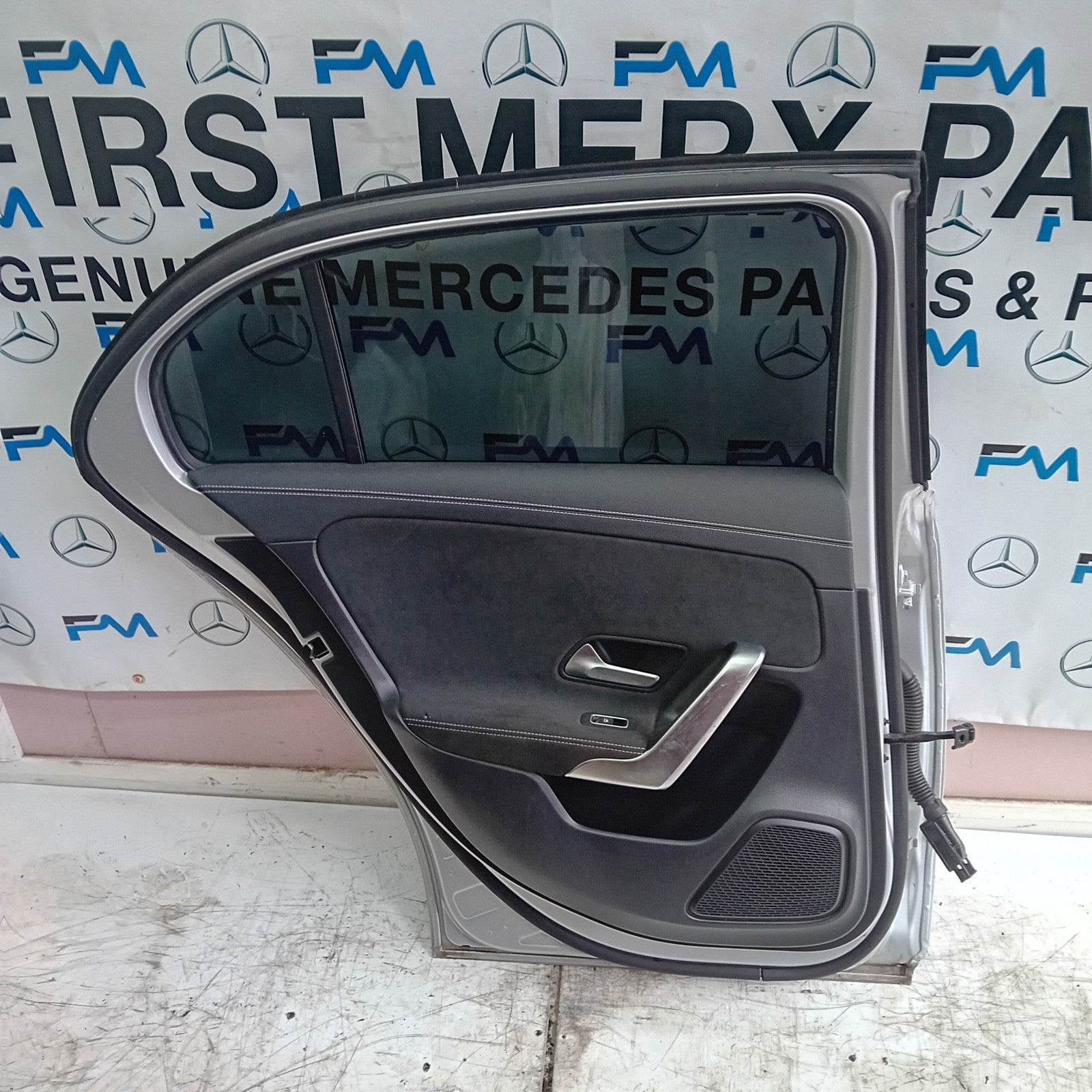 MERCEDES BENZ A-CLASS W177 PASSENGER SIDE REAR DOOR N/S/R SILVER  FMD145