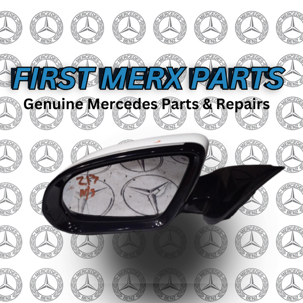 MERCEDES E CLASS W213 PASSENGER SIDE WING MIRROR 2019 A2138102500 WHITE