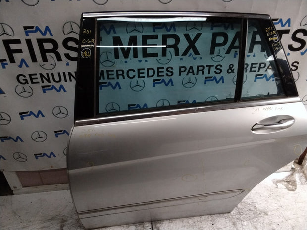 MERCEDES R-CLASS W251 PASSENGER REAR DOOR NSR SILVER 2005-12 COMPLETE FMD344