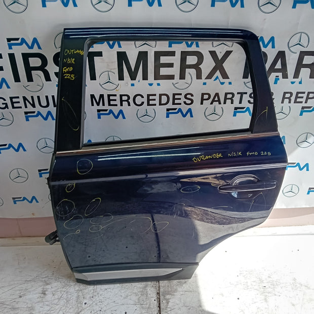 MITSUBISHI OUTLANDER MK3 PASSENGER REAR DOOR NSR BLUE 20123 COMPLETE FMD225