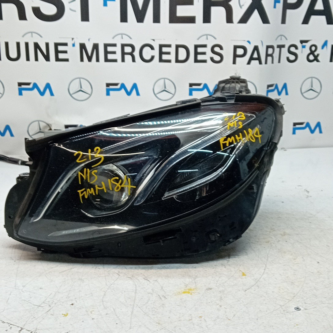 MERCEDES E-CLASS PASSENGER MULTIBEAM COMPLETE HEADLIGHT A2139061704 2016 FMH184