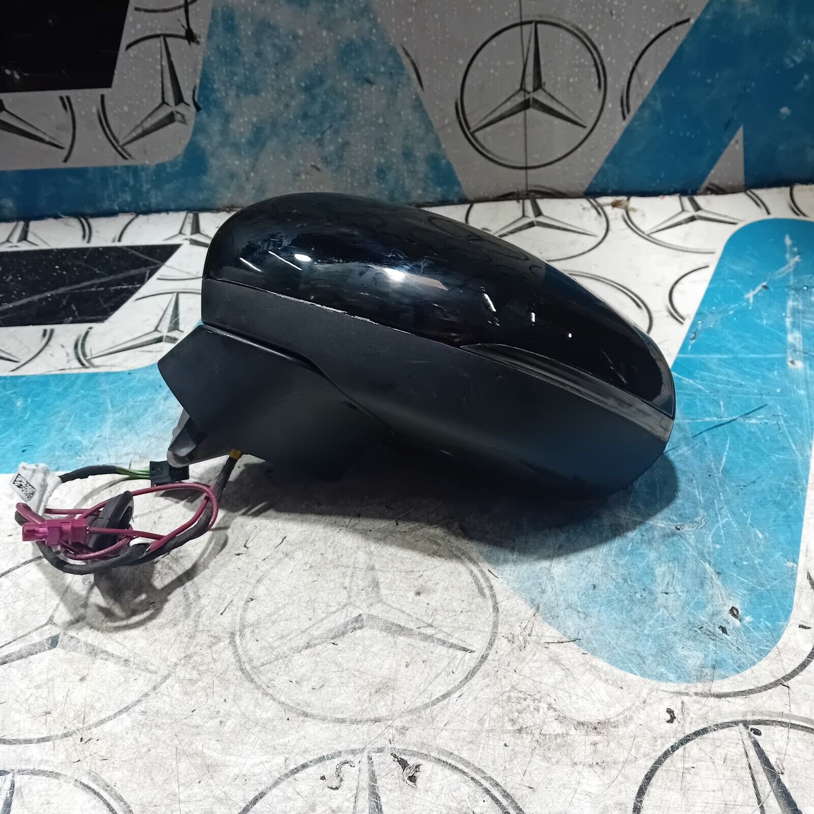 MERCEDES BENZ A-CLASS W177 PASSENGER SIDE WING MIRROR IN BLACK