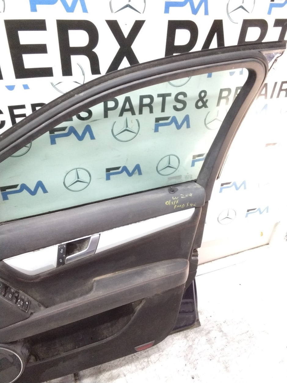 MERCEDES C-CLASS W204 SLN DRIVER FRONT DOOR OSF BLUE 2008-14 FMD542