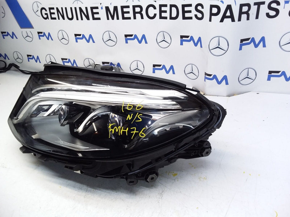 MERCEDES-BENZ W166 GLE PASSENGER NS  HEADLIGHT A1669065103 FMH76 LED INTELLIGENT