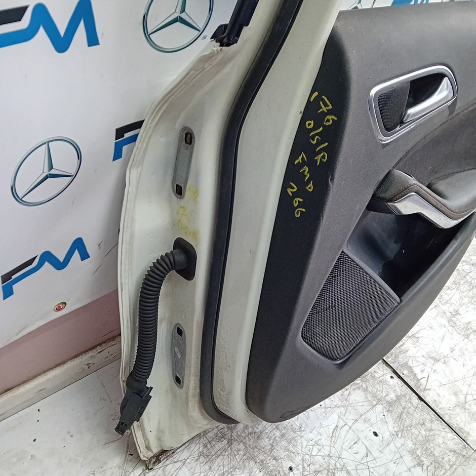 MERCEDES A-CLASS W176 SLN DRIVER REAR DOOR OSR WHITE 2012-18 COMPLETE FMD266