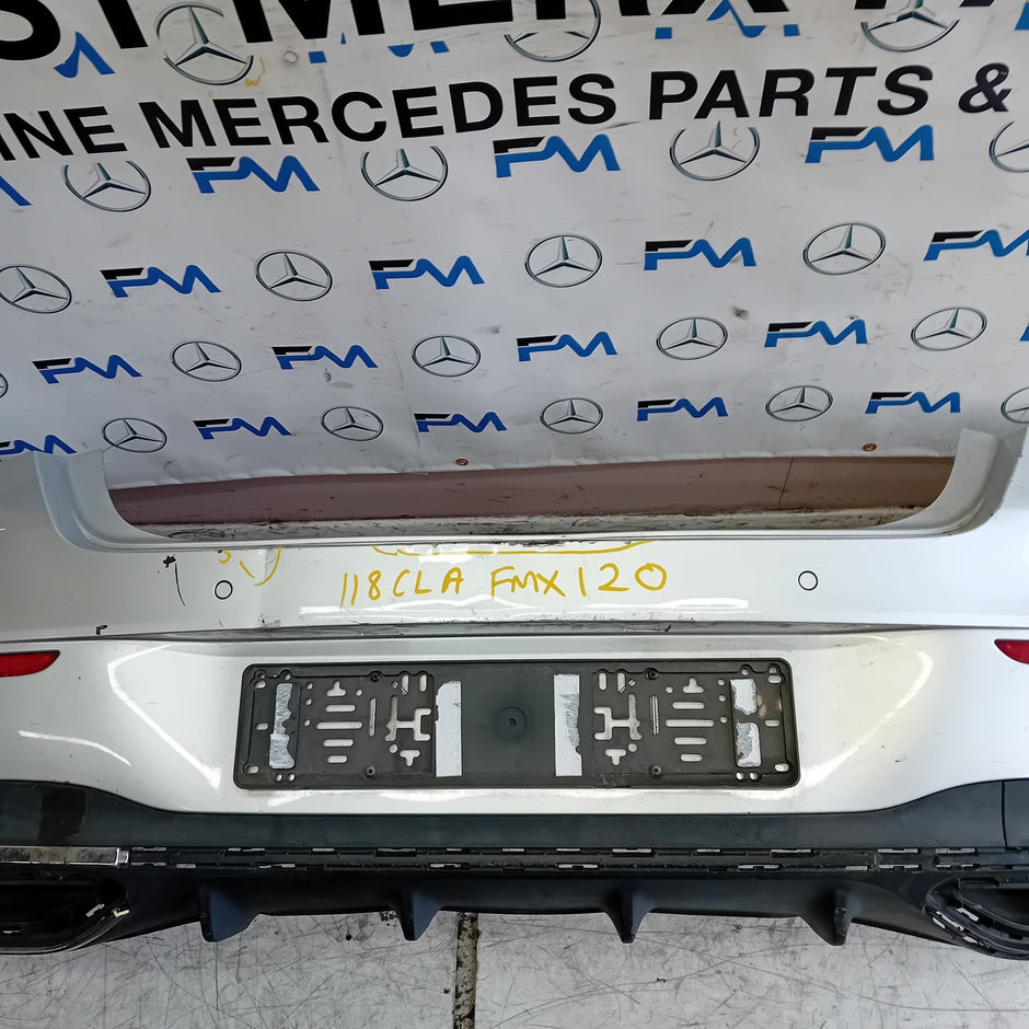 MERCEDES BENZ CLA C118 REAR BUMPER SILVER 2019 ON A1188859501 COMPLETE FMX120