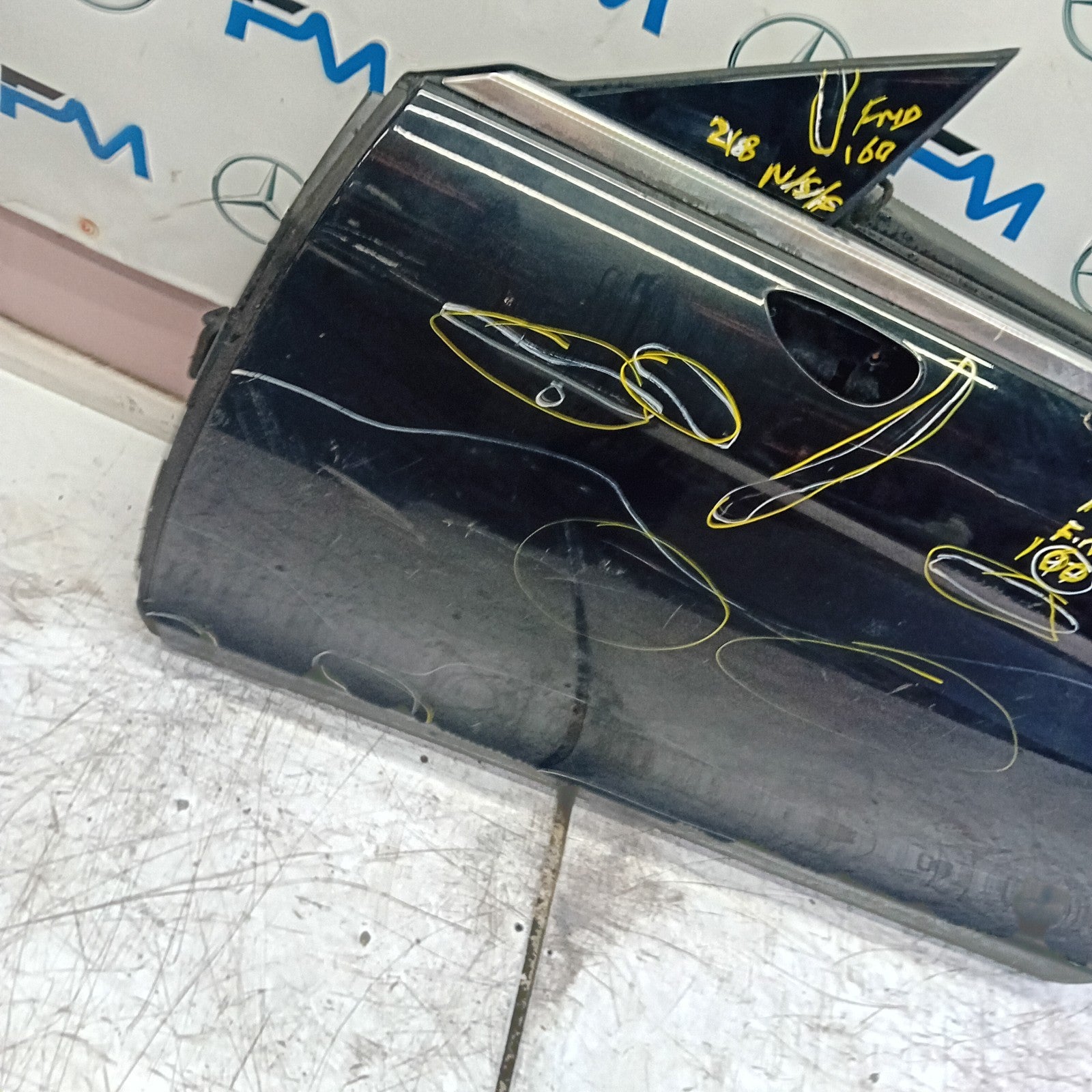 MERCEDES CLS W218 COUPE PASSENGER FRONT DOOR N/S/F BLACK 2011-17 COMPLETE FMD160
