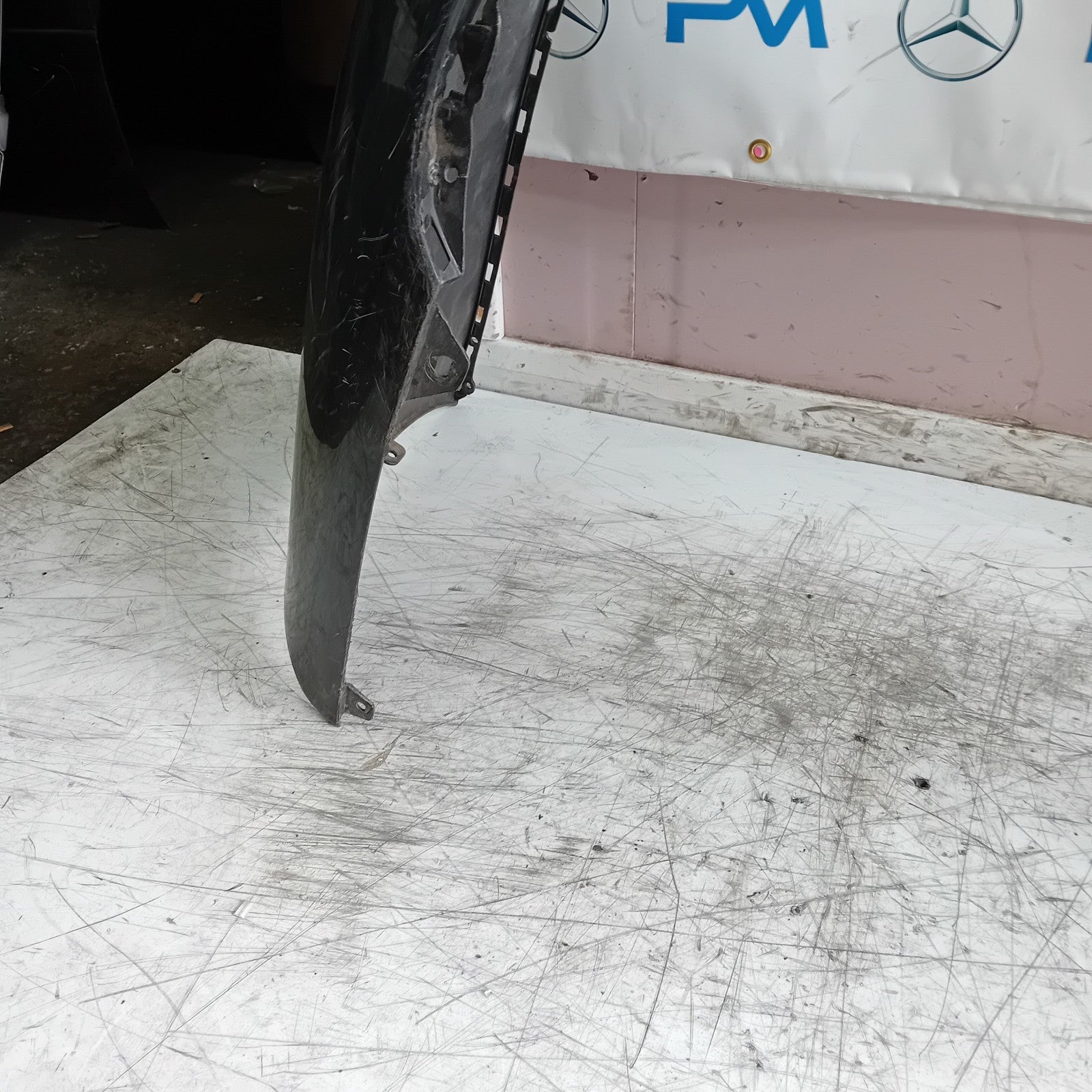 MERCEDES BENZ C-CLASS W205 SLN REAR BUMPER 2015 BLACK A2058850138 FMX53