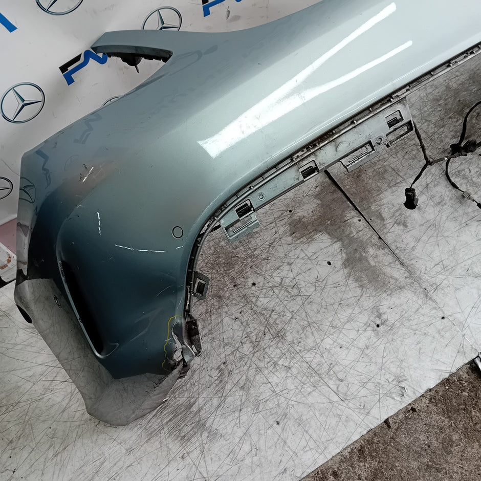 MERCEDES BENZ C-CLASS W205 REAR BUMPER 2015 SILVER A2058555738 FMX51