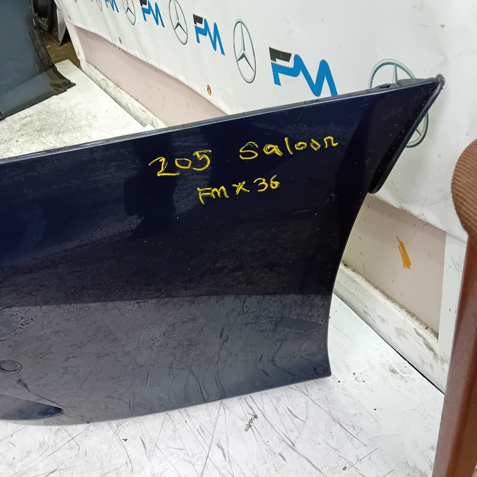 MERCEDES C-CLASS W205 SLN REAR BUMPER 2014 ON BLUE COMPLETE A2058555738 FMX36