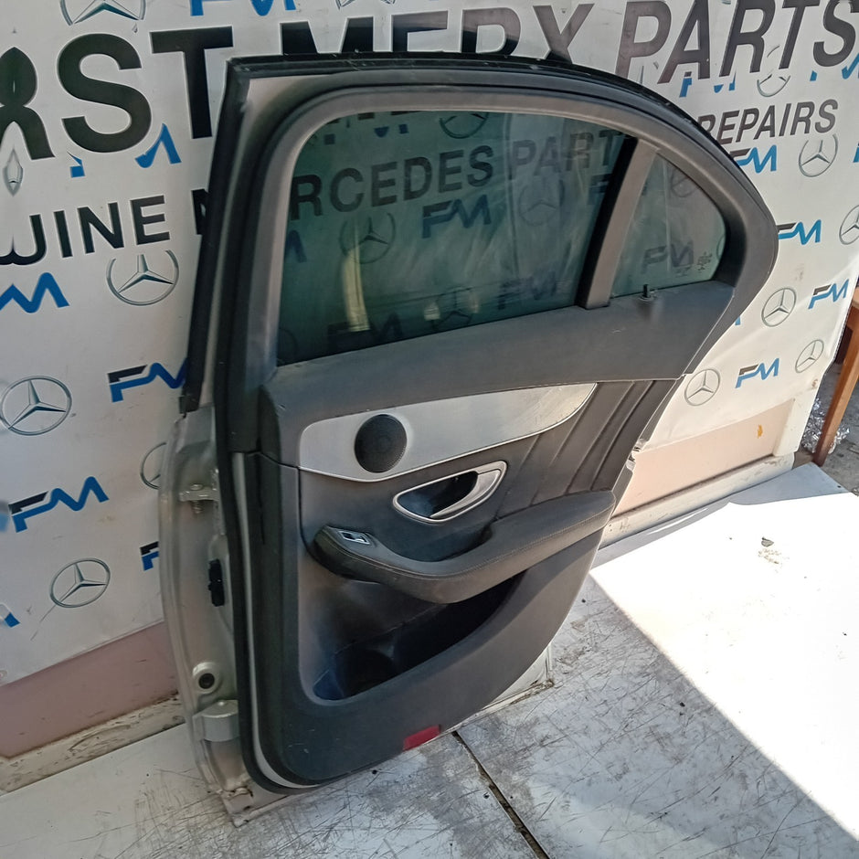 MERCEDES C-CLASS S205 SLN DRIVER REAR DOOR OSR SILVER 2014 ON COMPLETE FMD455