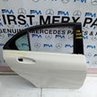 MERCEDES BENZ A-CLASS W176 DRIVER SIDE REAR DOOR O/S/R INCOMPLETE WHITE FMD29 