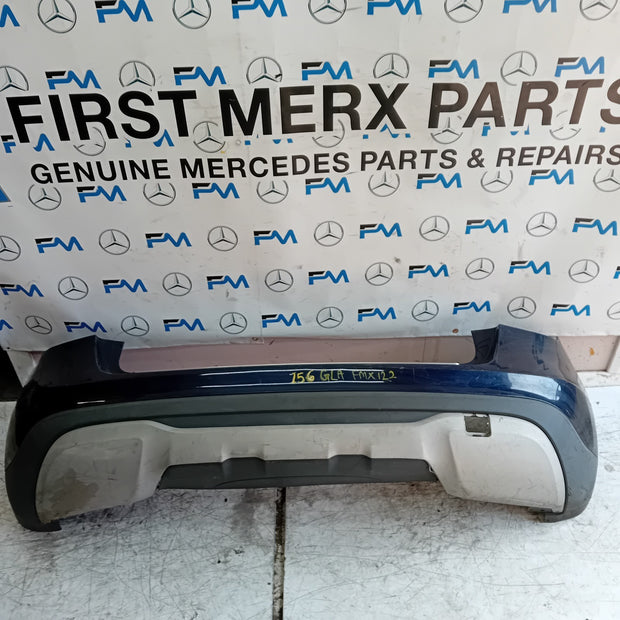 MERCEDES BENZ GLA W156 REAR BUMPER BLUE 2013-19 ON A1568802540 COMPLETE FMX122