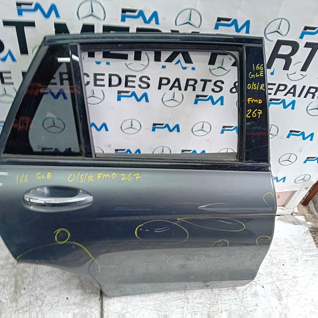 MERCEDES BENZ GLE W166 DRIVER REAR DOOR OSR GREY 2015-19 COMPLETE FMD267