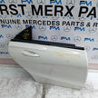 MERCEDES BENZ CLA W117 DRIVER REAR DOOR OSR 2013-19 WHITE COMPLETE FMD411