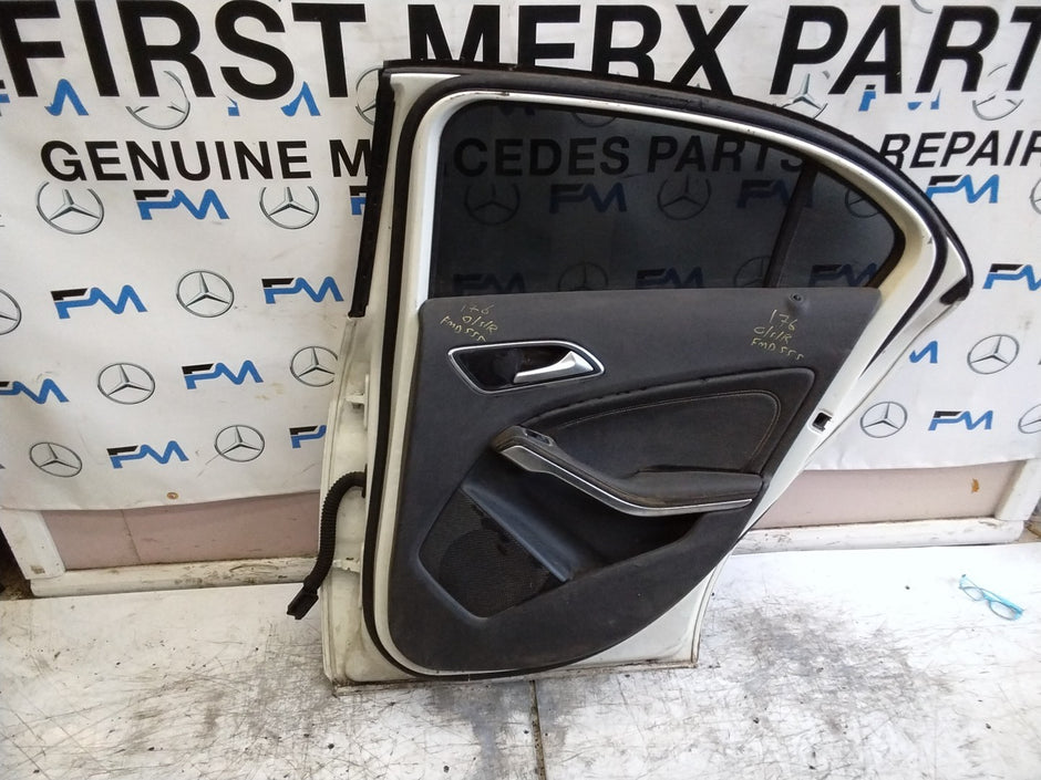 MERCEDES BENZ  A-CLASS W176  DRIVER REAR DOOR OSR WHITE 2012-2018 FMD555