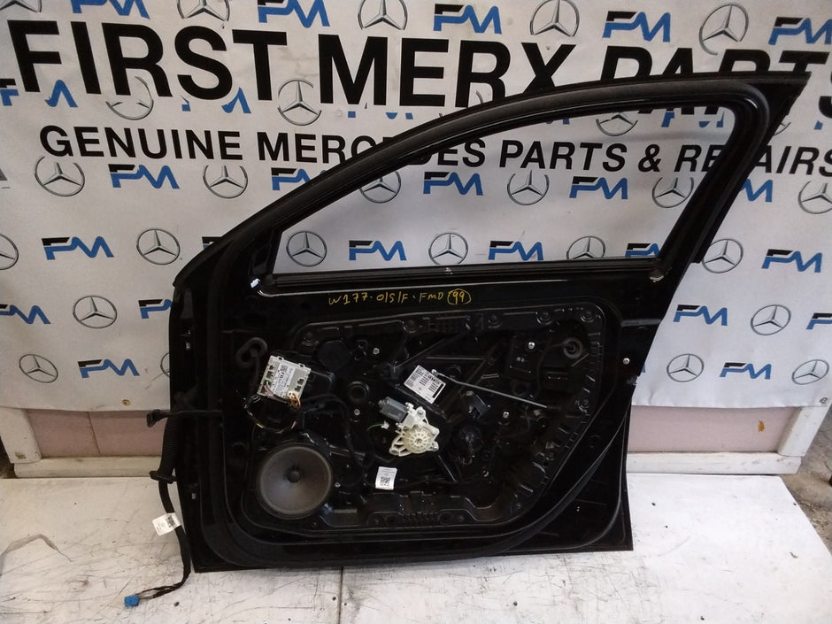 MERCEDES BENZ  A-CLASS W177 DRIVER SIDE FRONT DOOR O/S/F BLACK FMD99