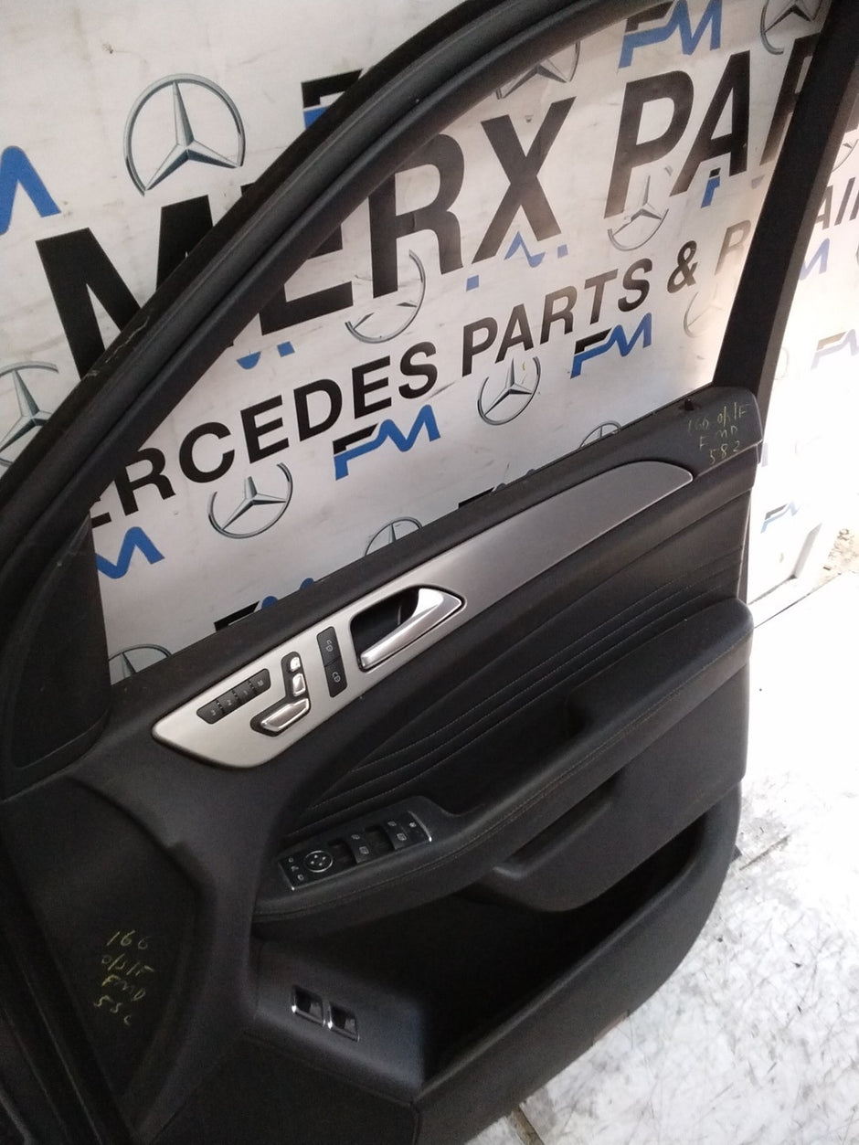 MERCEDES M-CLS W166  DRIVER REAR DOOR OSF GREY 2011-15 COMPLETE FMD582