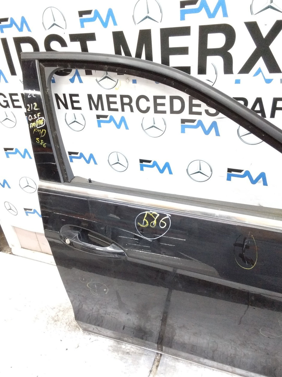 MERCEDES E-CLS W212  DRIVER FRONT DOOR OSF BLACK 2009-16 COMPLETE FMD586