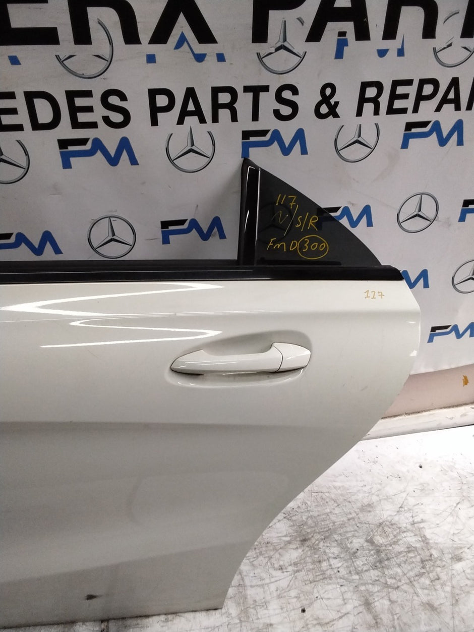 MERCEDES CLA W117 PASSENGER REAR DOOR NSR WHITE 2013-19 COMPLETE FMD300