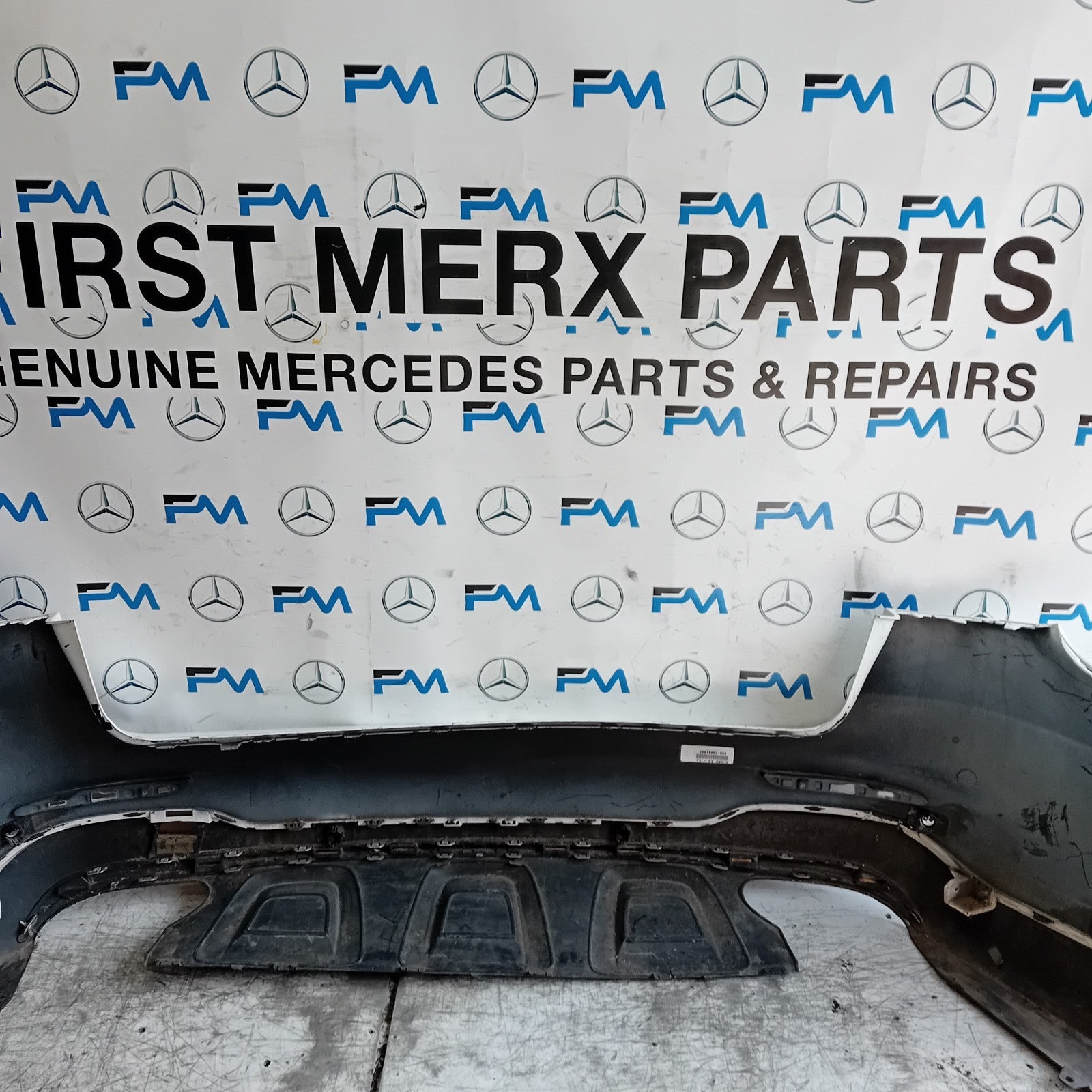 MERCEDES GLC C253 WHITE REAR BUMPER WHITE 2016 ON A2538850200 FMX94