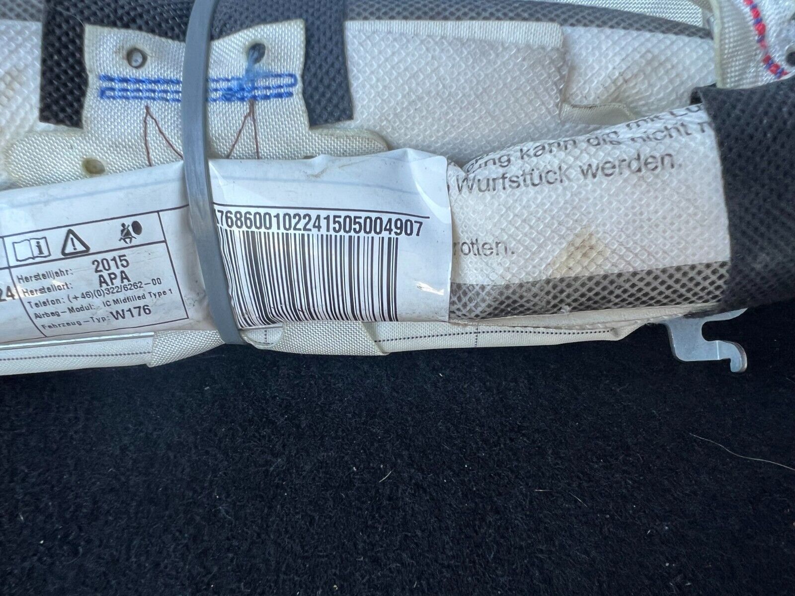MERCEDES A CLASS AIBAG ROOF CURTAIN LEFT SIDE A1768600102 W176 2012 - 2018