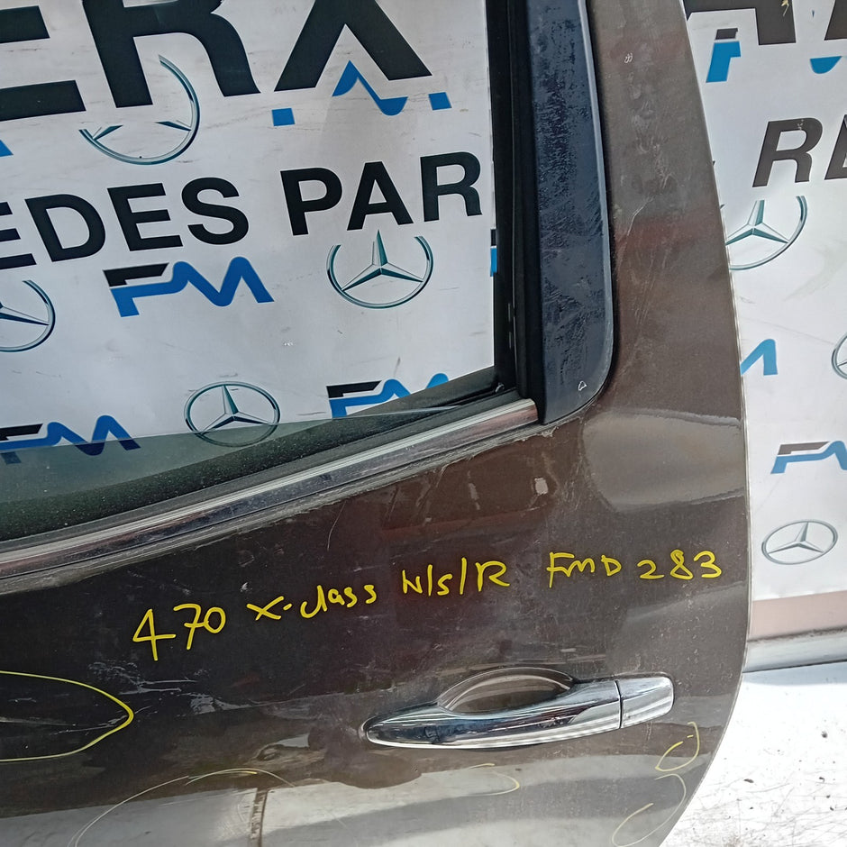 MEECEDES X-CLASS W470 PASSENGER SIDE REAR DOOR NSR 2017-20 BROWN COMPLETE FMD283