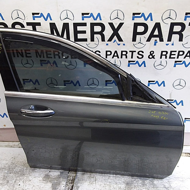 MERCEDES BENZ C-CLASS W205 SLN DRIVER FRONT DOOR OSF GREY 2014-21  FMD621
