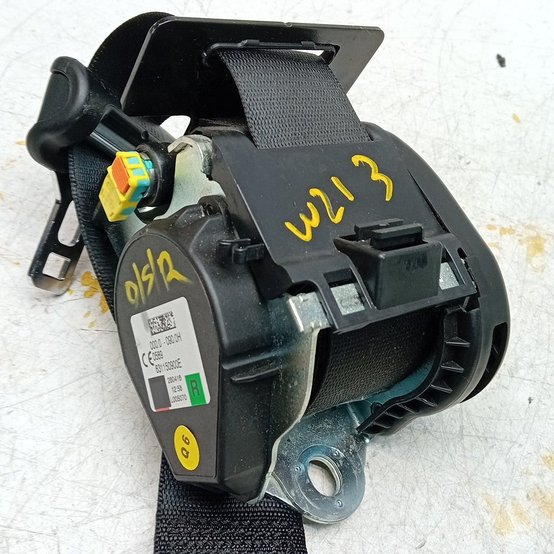 MERCEDES BENZ E-CLASS W213 SEAT BELT REAR DRIVER A2138602885 BLACK 2016 FM001231