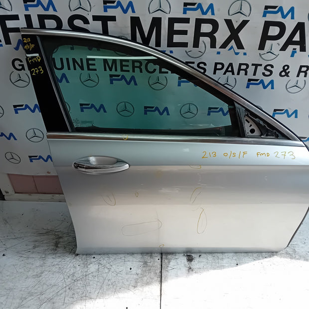 MERCEDES E-CLASS W213 SLN DRIVER FRONT DOOR OSF 2016 ON SILVER COMPLETE FMD273
