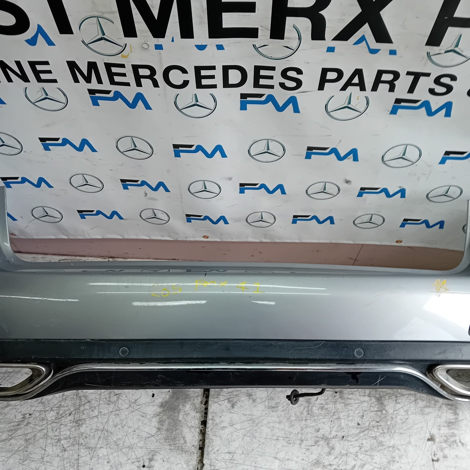MERCEDES C-CLASS S205 EST REAR BUMPER 2014 GREY  A2058853838 COMPLETE FMX41